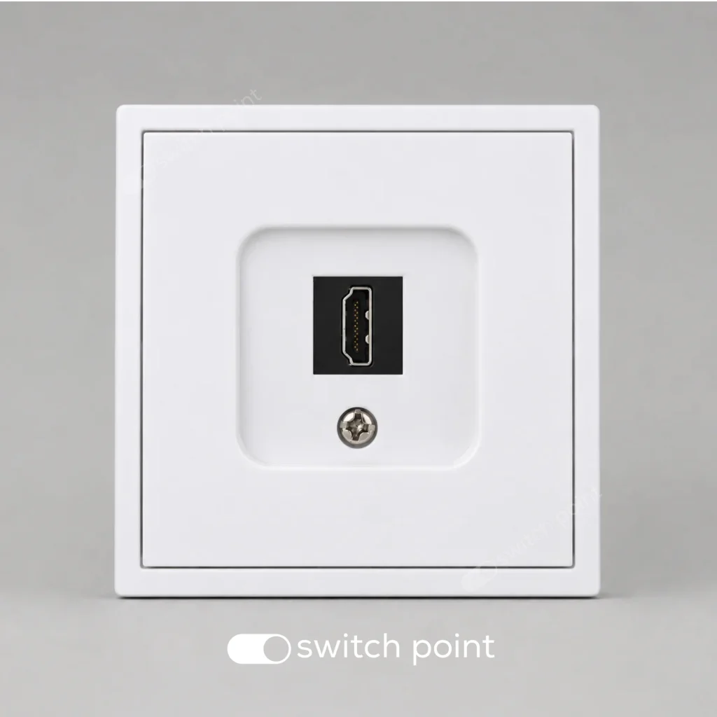 HDMI-розетка, Slim Series, Білий (без рамки)