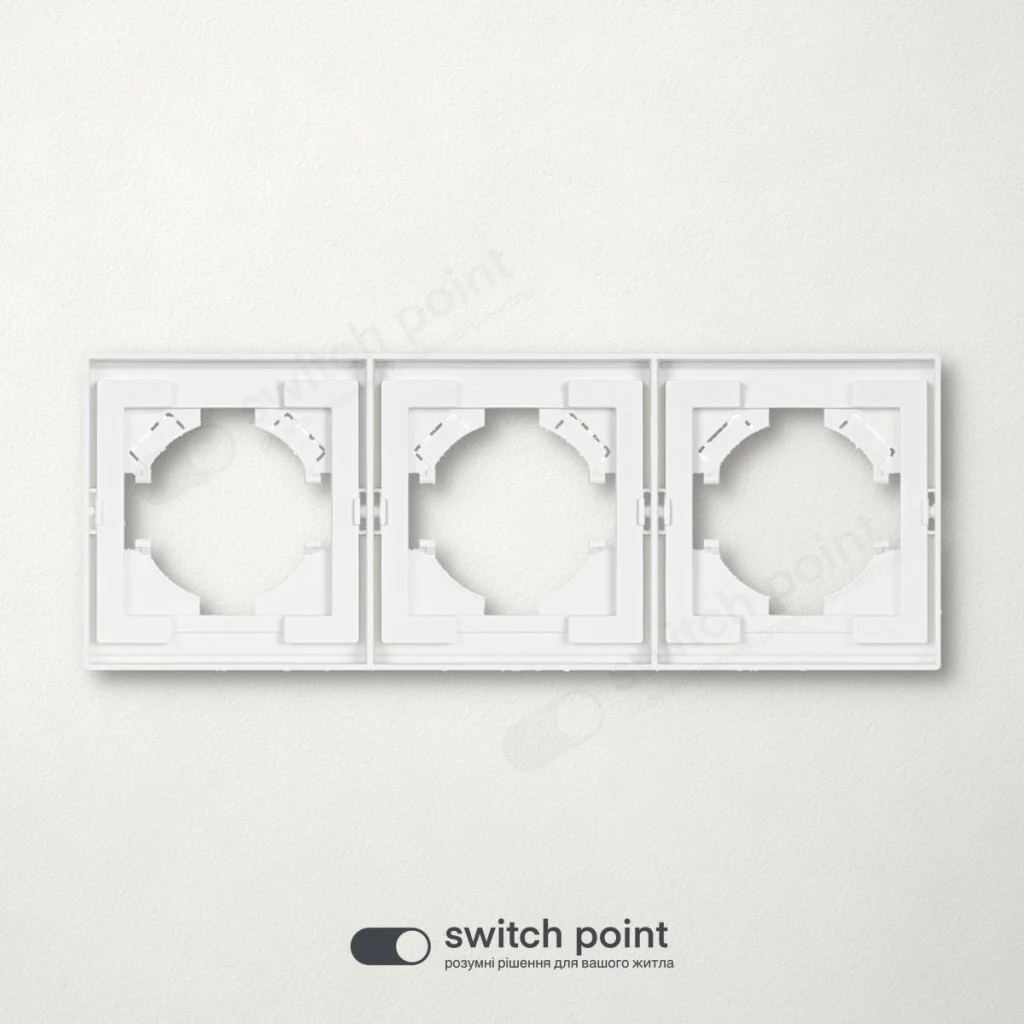 Рамка 3-постова, Ultra Slim Series, Білий